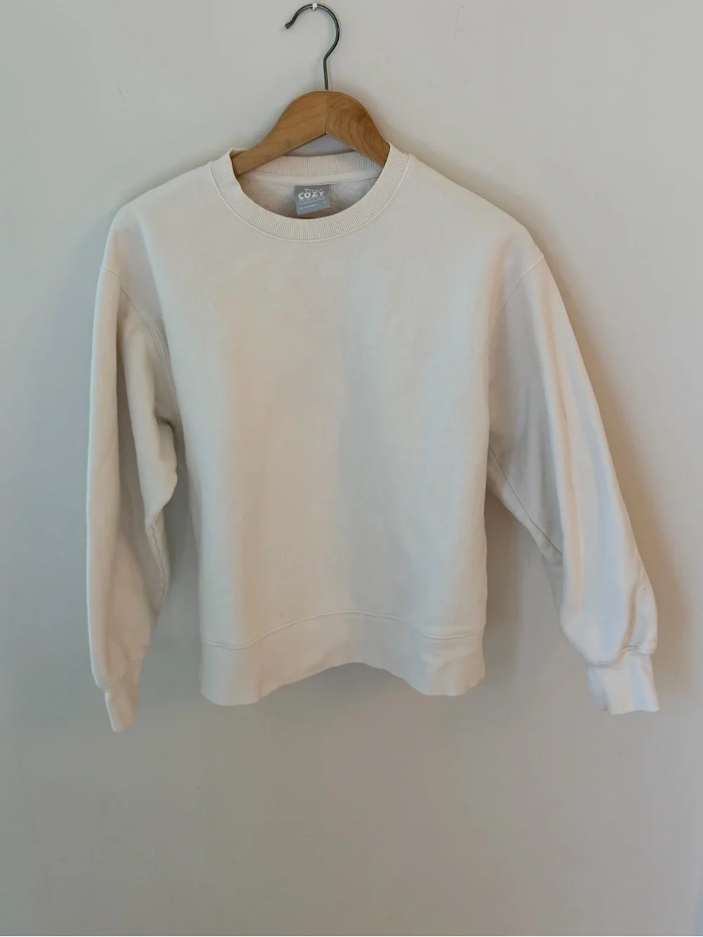 TNA Cream Cozy Fleece Crewneck - Picture 2 of 4